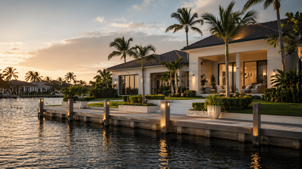 Southwest Florida waterfront home supported by private estate management and concierge-level oversight